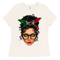 Bone mexican latina girl messy bun Ladies Tee - LillyAllenDesigns
