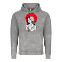 Cloud Rock japanese geisha samurai fox mask red sun Vintage Hoodie - tuanDangUi