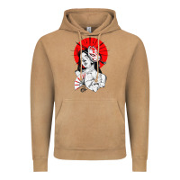 Vintage Camel japanese geisha samurai fox mask red sun Vintage Hoodie - tuanDangUi