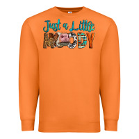 Carrot Western Just A Little Moody Cow Premium Sweatshirt - LillyAllenDesigns