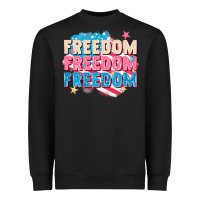 Black Freedom freedom freedom Heavyweight Sweatshirt - FaDigitalArtStudio