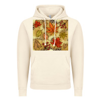 Vintage Artic Fall leaves Vintage Hoodie - NancyCooperArtShop