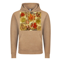 Vintage Coffee Fall leaves Vintage Hoodie - NancyCooperArtShop