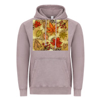 Vintage Zinc Fall leaves Vintage Hoodie - NancyCooperArtShop