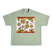 Oil Green Christmas gingerbread cookies and candy cane Urban Heavy Tee - NancyCooperArtShop