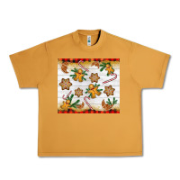 Peanut Butter Christmas gingerbread cookies and candy cane Urban Heavy Tee - NancyCooperArtShop