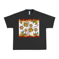 Pigment Black Christmas gingerbread cookies and candy cane Urban Heavy Tee - NancyCooperArtShop
