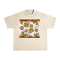 Sandshell Christmas gingerbread cookies and candy cane Urban Heavy Tee - NancyCooperArtShop