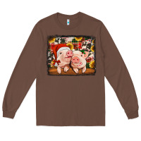 Chestnut christmas pigs Long Sleeve Tee - Jasminsmagicworld
