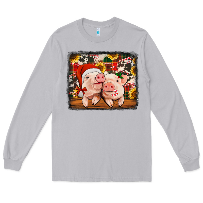 Christmas Pigs Long Sleeve Tee by Jasminsmagicworld | Teevron