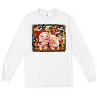 White christmas pigs Long Sleeve Tee - Jasminsmagicworld