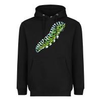 Black Papilio Machaon Caterpillar Heavyweight Hoodie - LillyAllenDesigns