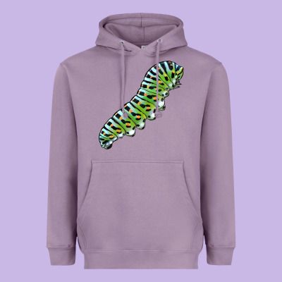 Papilio Machaon Caterpillar Heavyweight Hoodie Designed By Lillyallendesigns