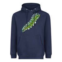 Navy Papilio Machaon Caterpillar Heavyweight Hoodie - LillyAllenDesigns