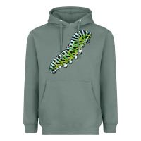 Sage Papilio Machaon Caterpillar Heavyweight Hoodie - LillyAllenDesigns