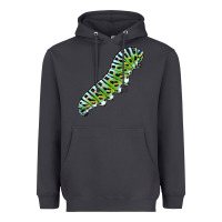 Smoke Papilio Machaon Caterpillar Heavyweight Hoodie - LillyAllenDesigns
