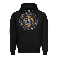 Black ignatius of loyola society of jesus Zipper Hoodie - tuanDangUi