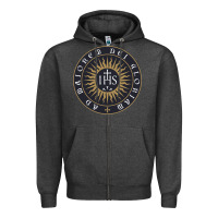 Charcoal Heather ignatius of loyola society of jesus Zipper Hoodie - tuanDangUi