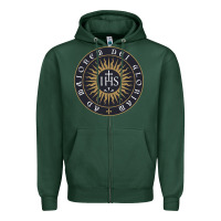 Sports Green ignatius of loyola society of jesus Zipper Hoodie - tuanDangUi