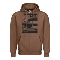 Chestnut gt3 rs 991.2 fragment rear Zipper Hoodie - tuanDangUi