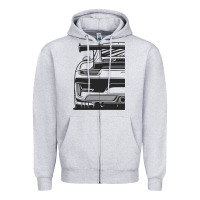 Heather Grey gt3 rs 991.2 fragment rear Zipper Hoodie - tuanDangUi