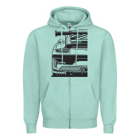 Seafoam gt3 rs 991.2 fragment rear Zipper Hoodie - tuanDangUi