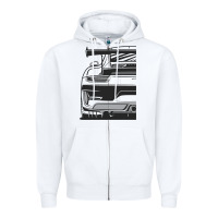 White gt3 rs 991.2 fragment rear Zipper Hoodie - tuanDangUi