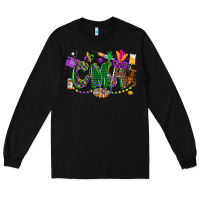 Black cma mardi gras cowgirl Long Sleeve Tee - CowGirlArtShop