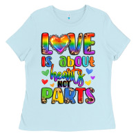 Love Is About Hearts Not Parts Ladies Tee | Teevron