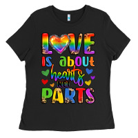 Black love is about hearts not parts Ladies Tee - LillyAllenDesigns