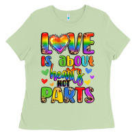 Matcha love is about hearts not parts Ladies Tee - LillyAllenDesigns
