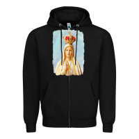 Black our lady of fatima Zipper Hoodie - tuanDangUi