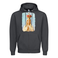 Smoke our lady of fatima Zipper Hoodie - tuanDangUi