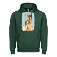 Sports Green our lady of fatima Zipper Hoodie - tuanDangUi