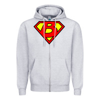 Heather Grey super b Zipper Hoodie - tuanDangUi