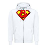 White super b Zipper Hoodie - tuanDangUi