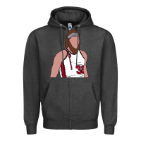 Charcoal Heather bill walton blazers Zipper Hoodie - tuanDangUi