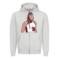 Dove Grey bill walton blazers Zipper Hoodie - tuanDangUi