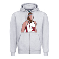 Heather Grey bill walton blazers Zipper Hoodie - tuanDangUi
