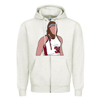 Oatmeal Heather bill walton blazers Zipper Hoodie - tuanDangUi