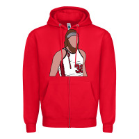 Red bill walton blazers Zipper Hoodie - tuanDangUi