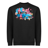Black American truck gnomes Heavyweight Sweatshirt - FaDigitalArtStudio