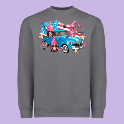American Truck Gnomes Heavyweight Sweatshirt Designed By Fadigitalartstudio