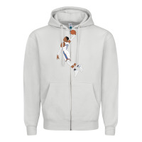 Dove Grey russell westbrook dunk Zipper Hoodie - tuanDangUi