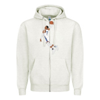 Oatmeal Heather russell westbrook dunk Zipper Hoodie - tuanDangUi