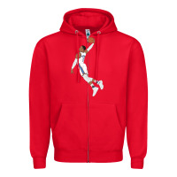 Red russell westbrook dunk Zipper Hoodie - tuanDangUi