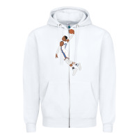 White russell westbrook dunk Zipper Hoodie - tuanDangUi