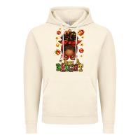 Vintage Artic merry and bright christmas afro messy bun Vintage Hoodie - texasbilliewilder
