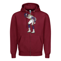Burgundy randy moss mooning celebration Zipper Hoodie - tuanDangUi