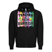 Black Teacher of a warrior Zipper Hoodie - CowhideDigitalArt